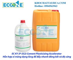 EC KY P552 Cement Plasticizing Accelerator Hỗn hợp xi măng dạng lỏng để đẩy nhanh đông kết và độ cứn